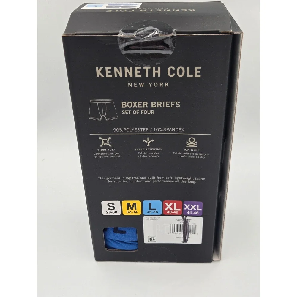 Kenneth Cole New York blue fabric logo